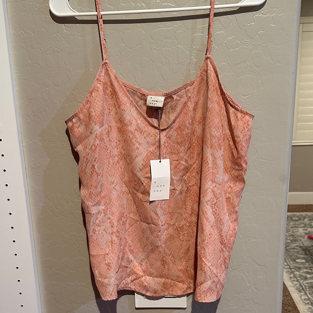 a new day Peach Snake Print Camisole